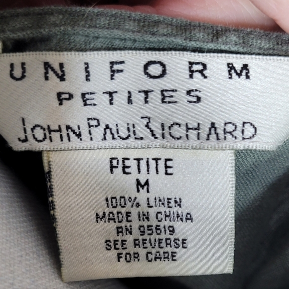 John Paul Richard Womens Army Green 100% Linen Maxi Dress Size M - Picture 2 of 2